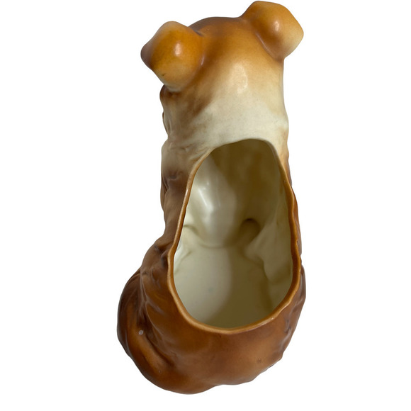 Vintage Collie Sheltie Ceramic Planter Dog Napcoware - Picture 6 of 7